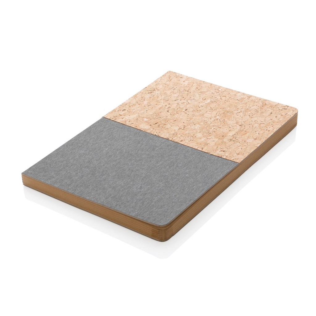 XD Collection A5 Notizbuch mit Kork- & Kraftpapier-Einband, 160 Seiten, bedruckbar XD Collection A5 Notizbuch mit Kork- & Kraftpapier-Einband, 160 Seiten, bedruckbar
