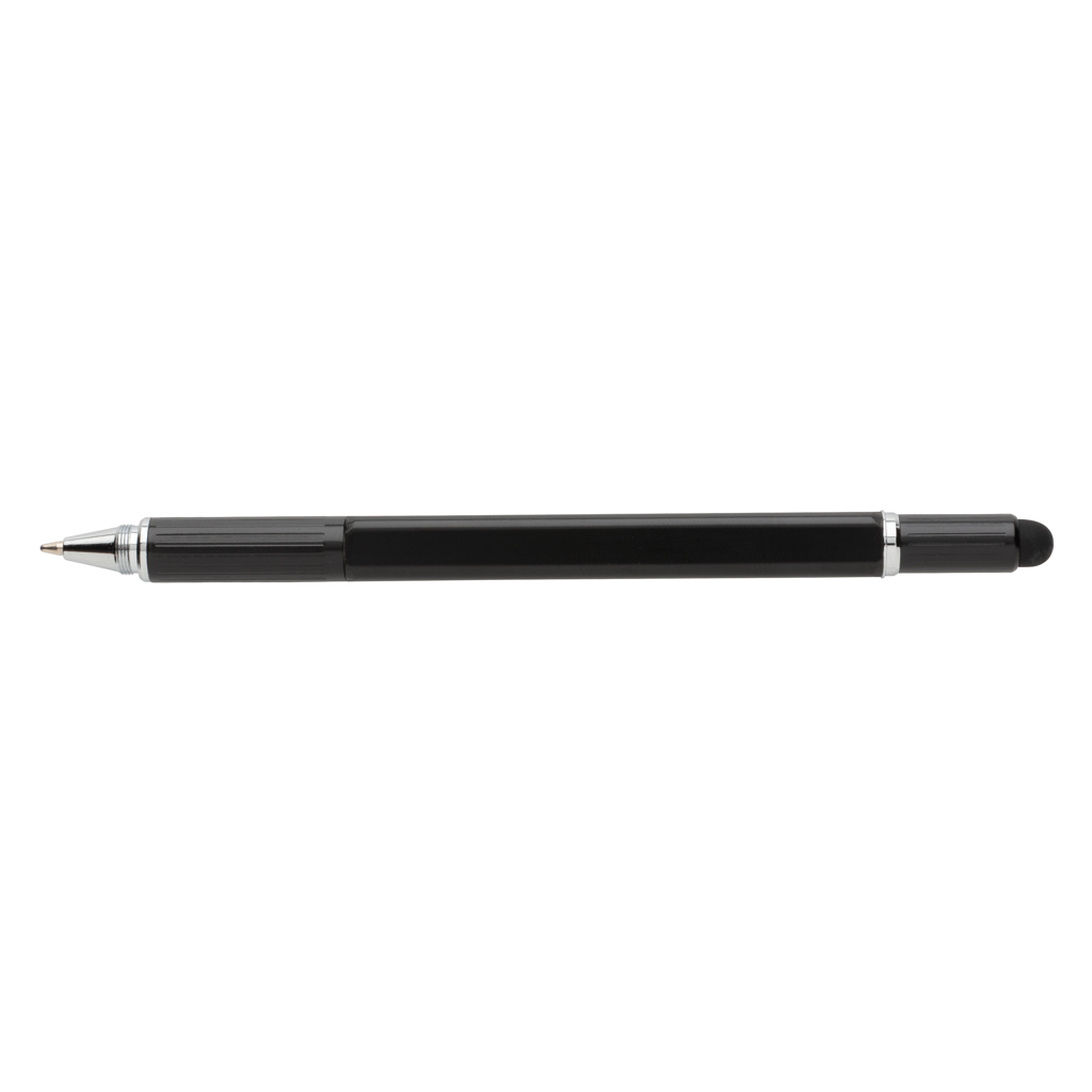 XD Collection 5-in-1 Aluminium Tool-Stift mit Wasserwaage, Skala, Schraubendreher und Stylus