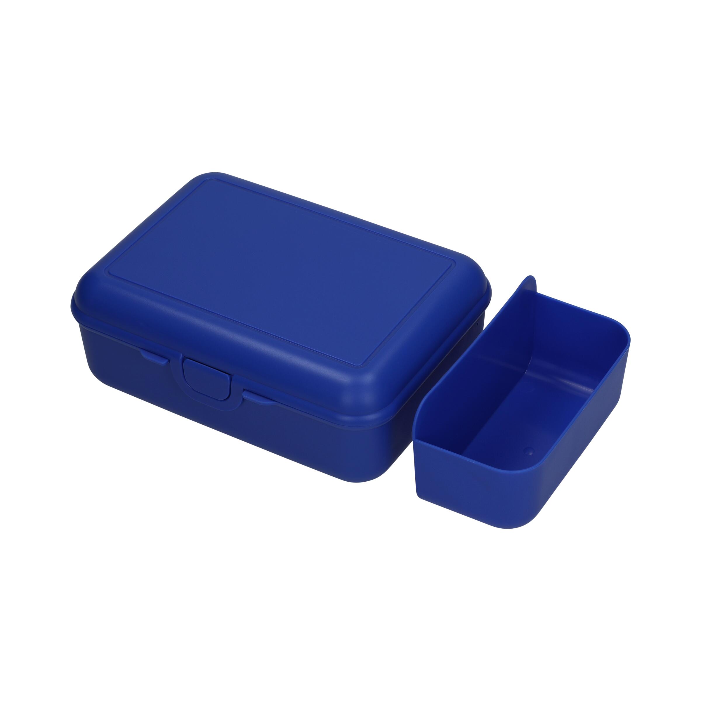 Vorratsdose "School-Box" deluxe, mit Trennschale – standard-blau Vorratsdose "School-Box" deluxe, mit Trennschale – standard-blau