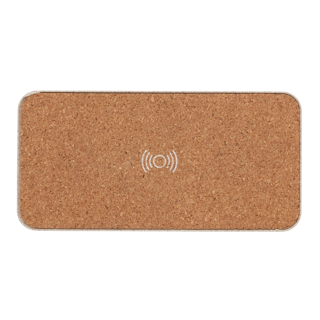 XD Collection Weizenstroh-Lautsprecher mit Qi-Wireless-Charger XD Collection Weizenstroh-Lautsprecher mit Qi-Wireless-Charger