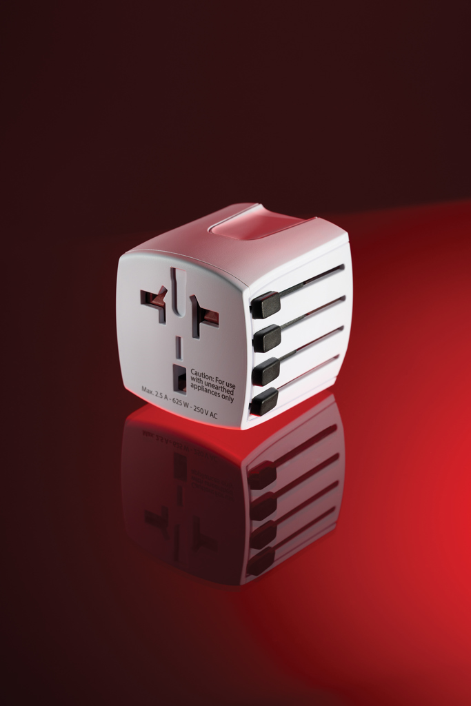 SKROSS Business Reiseadapter Micro – 200+ Destinationen weiß