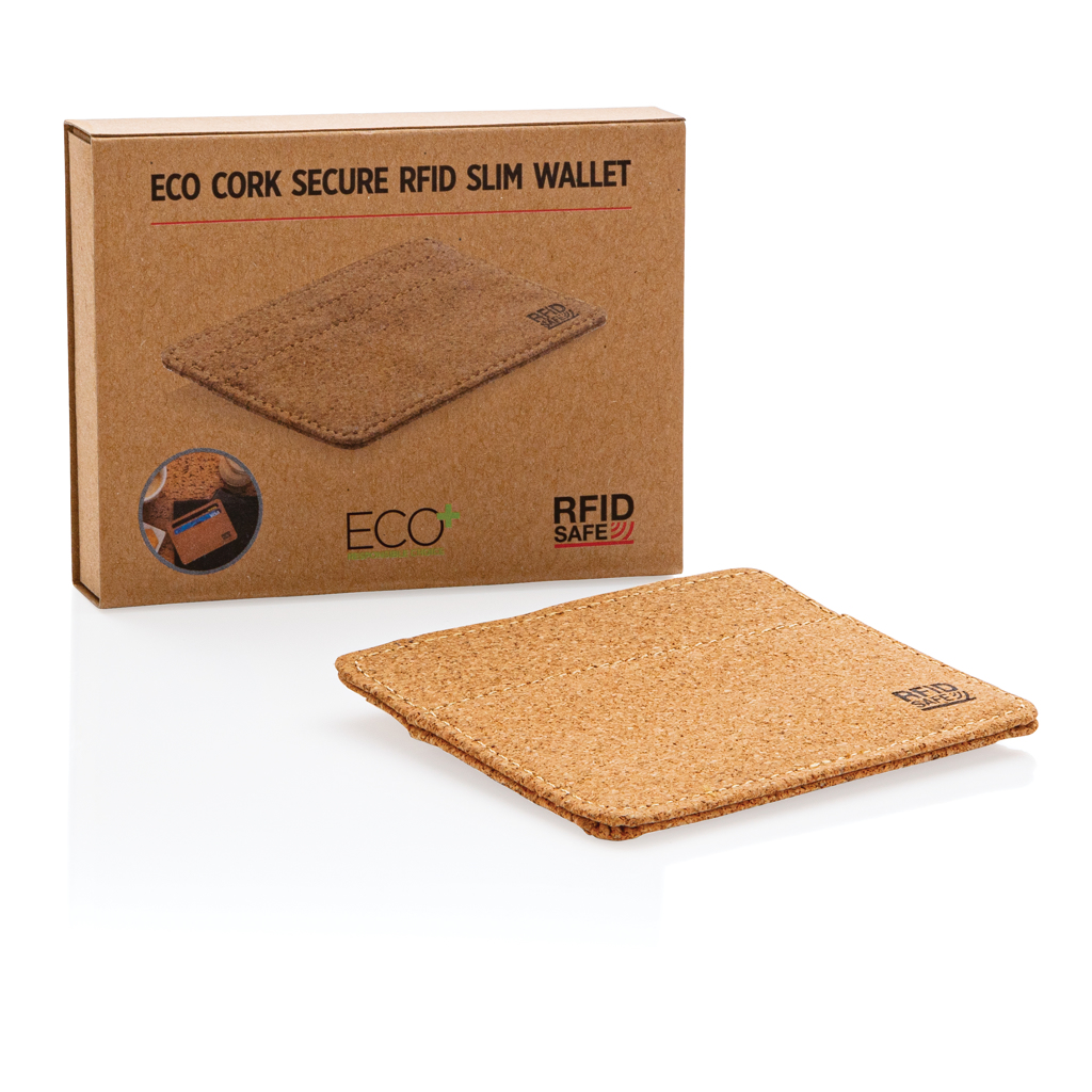 Kork RFID Slim-Wallet von XD Collection — mit Logo veredelbar