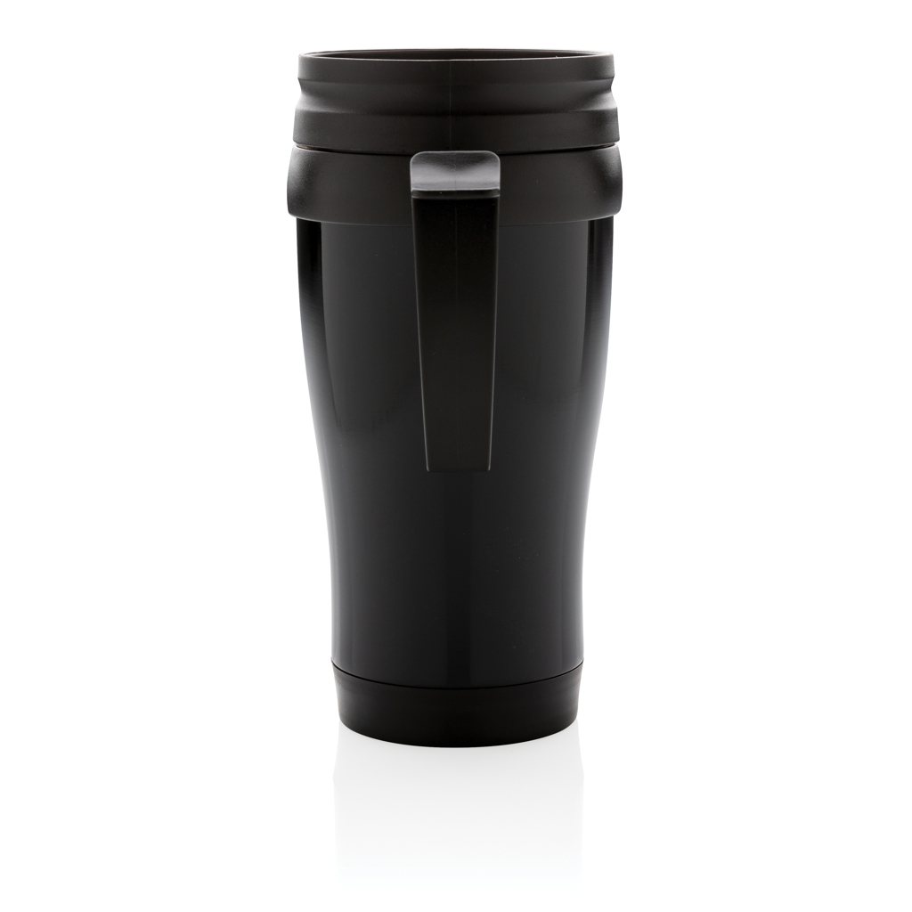 XD Collection Edelstahlbecher 350 ml mit Schiebedeckel, schwarz XD Collection Edelstahlbecher 350 ml mit Schiebedeckel, schwarz