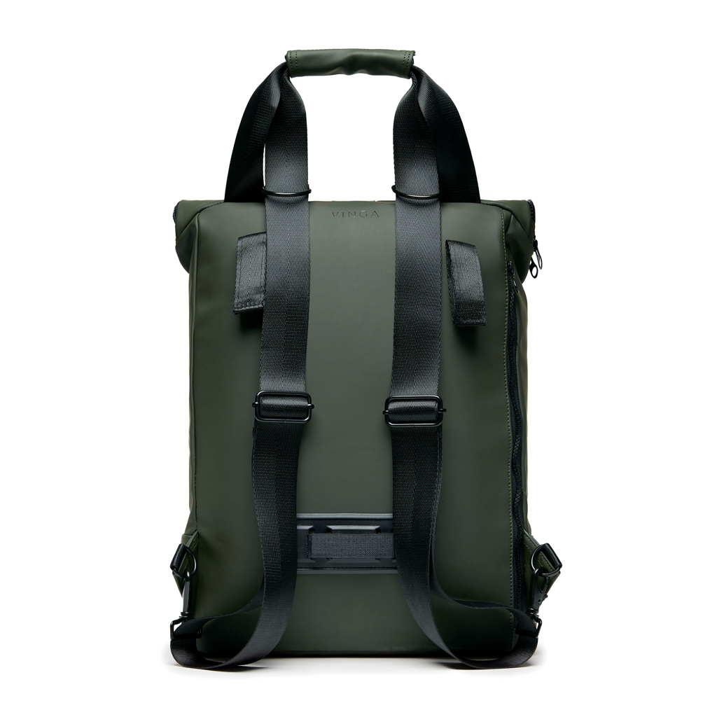 VINGA Baltimore Fahrradtasche mit 17-Zoll-Laptopfach, wandelbar zum Rucksack