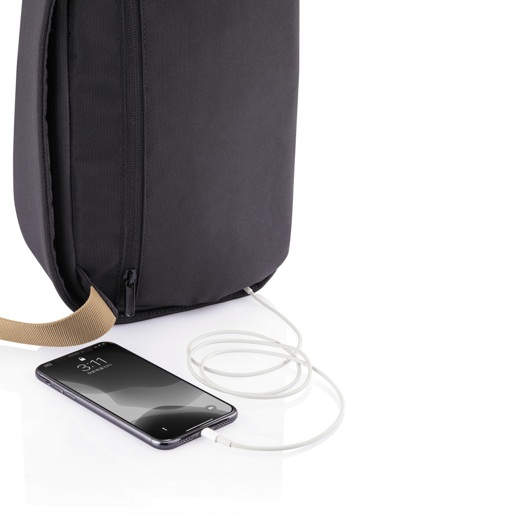 XD Design Bobby Sling Anti-Diebstahl Crossbody-Rucksack aus recyceltem PET XD Design Bobby Sling Anti-Diebstahl Crossbody-Rucksack aus recyceltem PET