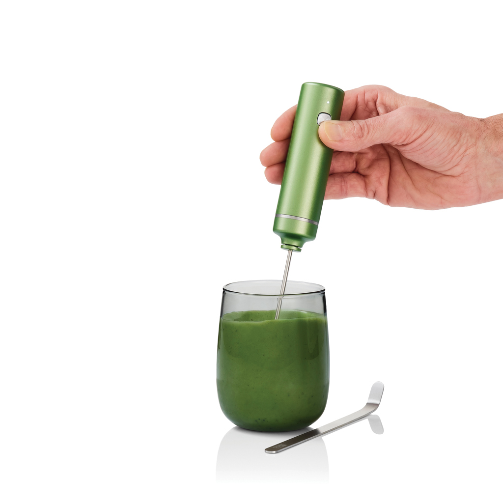 AdHoc Matcha-Genießerset Chado mit Aufschäumer, Glas und Löffel – mit Logo bedruckbar AdHoc Matcha-Genießerset Chado mit Aufschäumer, Glas und Löffel – mit Logo bedruckbar