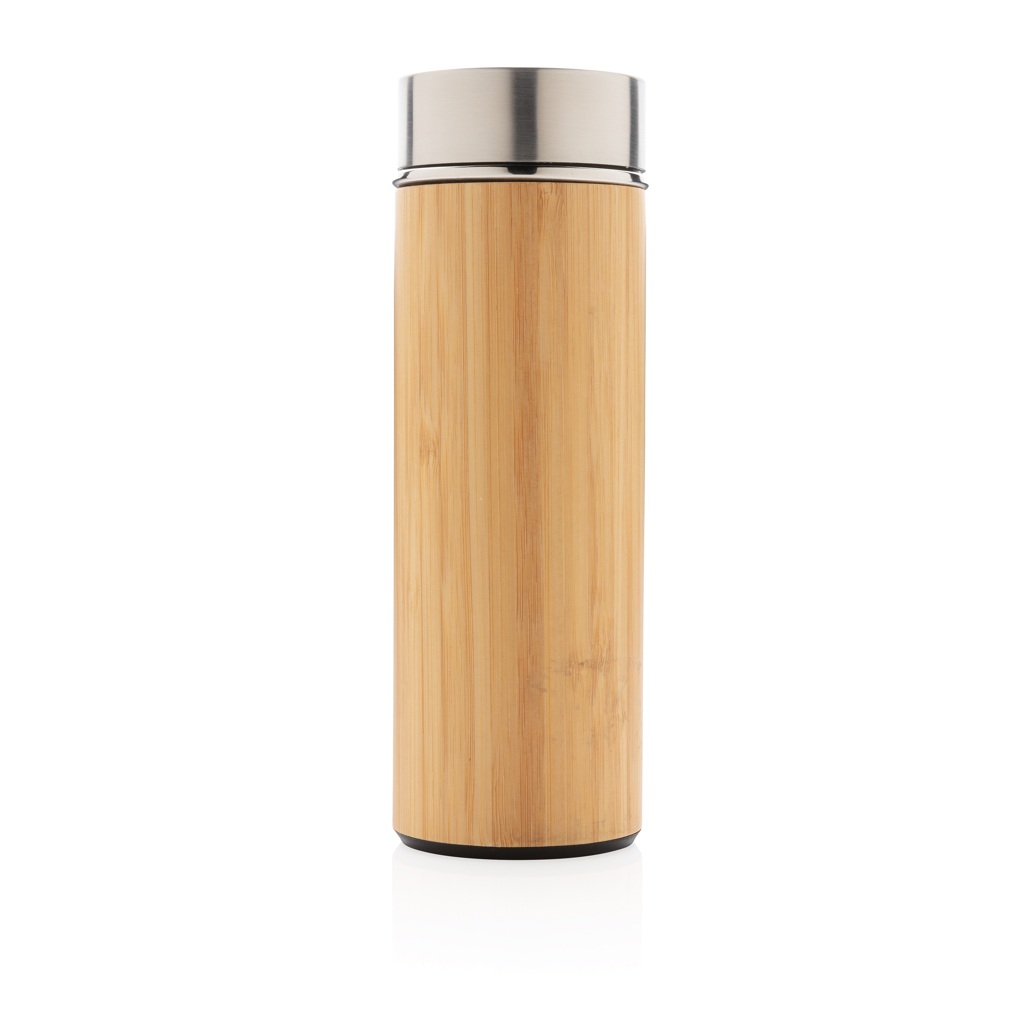 XD Collection Bambus-Vakuumflasche 300 ml — doppelwandig, auslaufsicher, mit Logo bedruckbar XD Collection Bambus-Vakuumflasche 300 ml — doppelwandig, auslaufsicher, mit Logo bedruckbar
