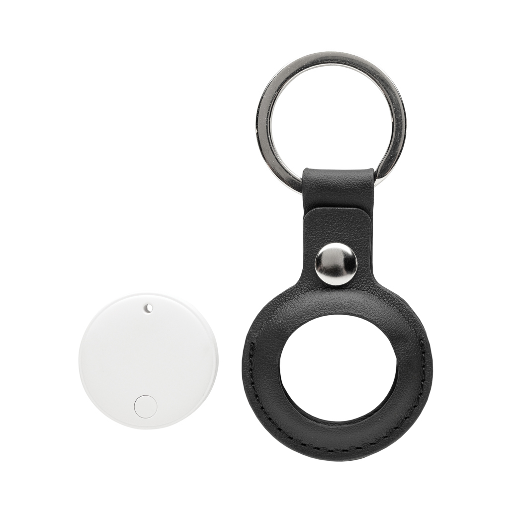 Findmate Dual Bluetooth-Tracker aus recyceltem ABS, RCS-zertifiziert, mit Logo bedruckbar