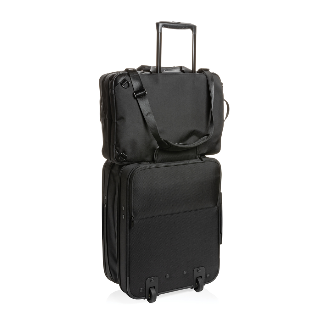 Swiss Peak AWARE 2-in-1 Executive Laptop-Rucksack aus recyceltem PET — bedruckbar