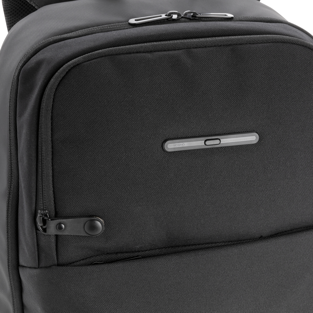 Swiss Peak Laptop-Rucksack mit UV-C-Sterilisationstasche, 15,6 Zoll, bedruckbar