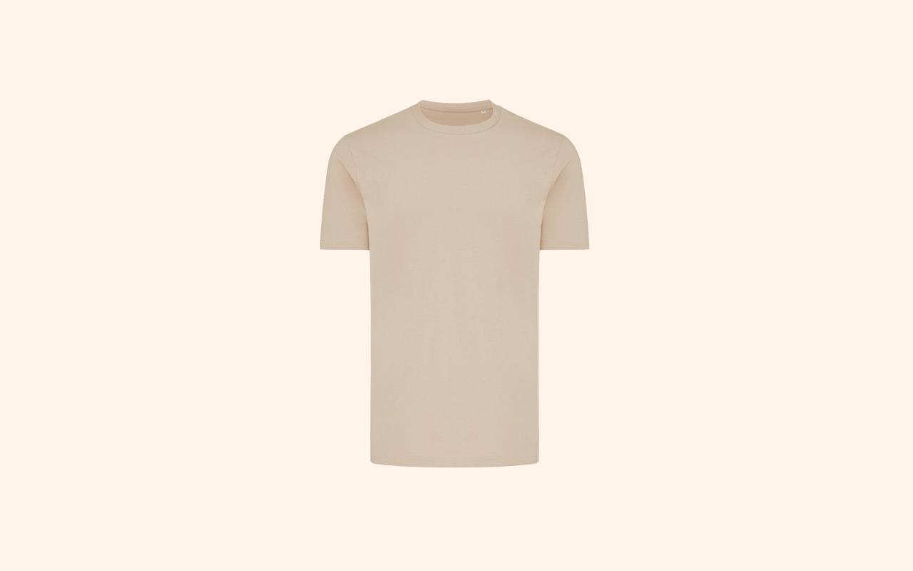 T-Shirt in beige als Werbeartikel zum Bedrucken mit Logo