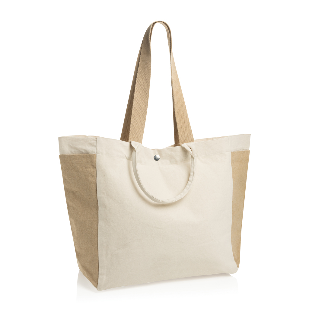 XD Xclusive BEAU AWARE™ Allround-Shopper aus recyceltem Canvas 400 g/m² – mit Logo bedruckt oder bestickt