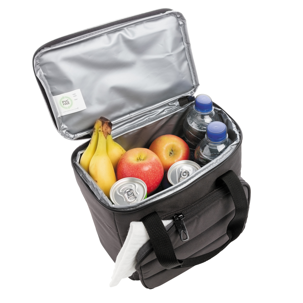 Impact AWARE RPET Kühltasche schwarz – mit Logo bedruckbar