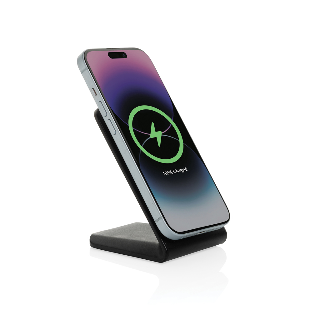 XD Collection VoltPerch 15W magnetischer Wireless Charger aus recyceltem ABS, bedruckbar
