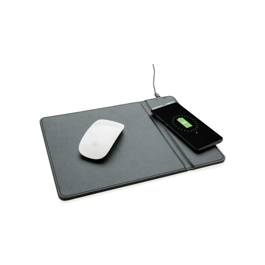 XD Collection Mousepad mit Wireless-5W-Charging und Handyhalter, Qi-kompatibel