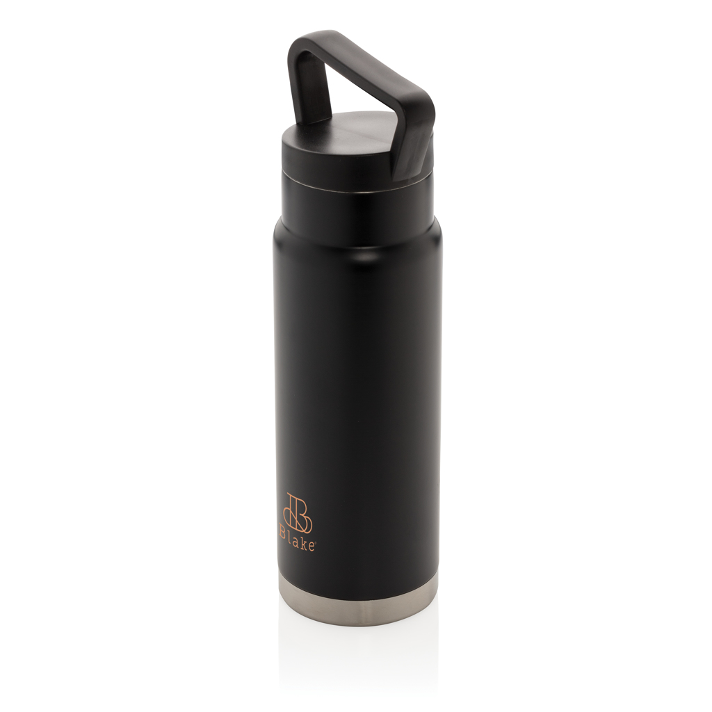 XD Collection Vakuum-Flasche 650 ml mit Tragegriff, Edelstahl XD Collection Vakuum-Flasche 650 ml mit Tragegriff, Edelstahl