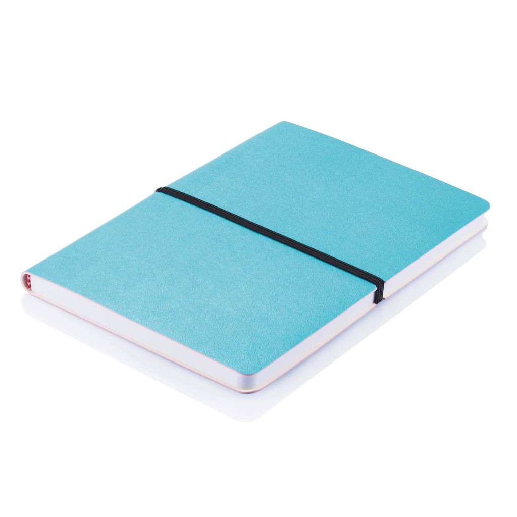 XD Collection Deluxe Softcover Notizbuch A5 schwarz – 192 linierte Seiten, FSC-Mix, bedruckbar