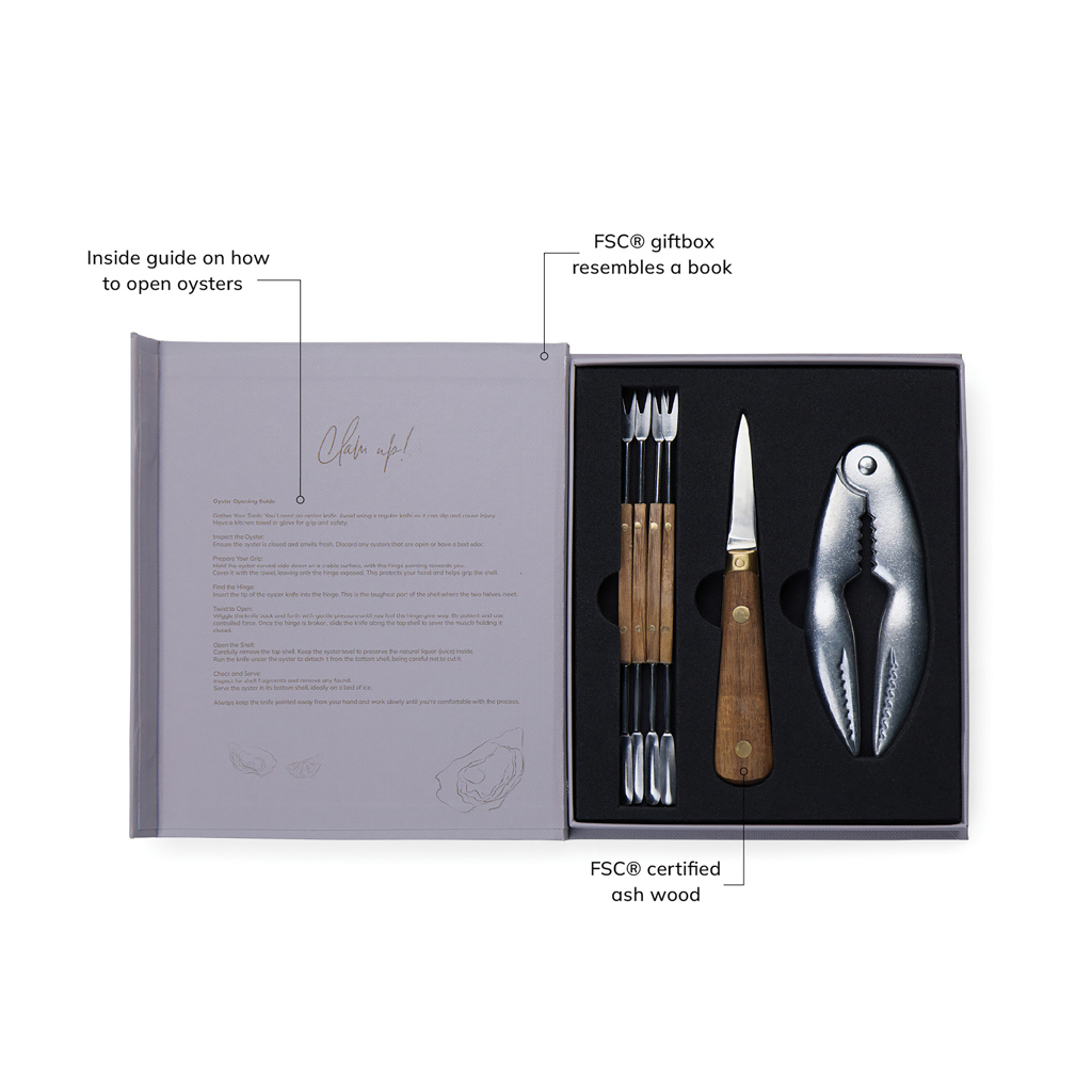 Vinga Story of Seafood Besteckset Edelstahl FSC-Eschenholz Vinga Story of Seafood Besteckset Edelstahl FSC-Eschenholz