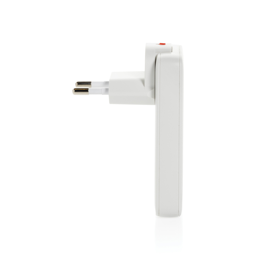 XD Collection Fluxo flaches 65W GaN-Ladegerät mit Stecker-Adaptern, bedruckbar