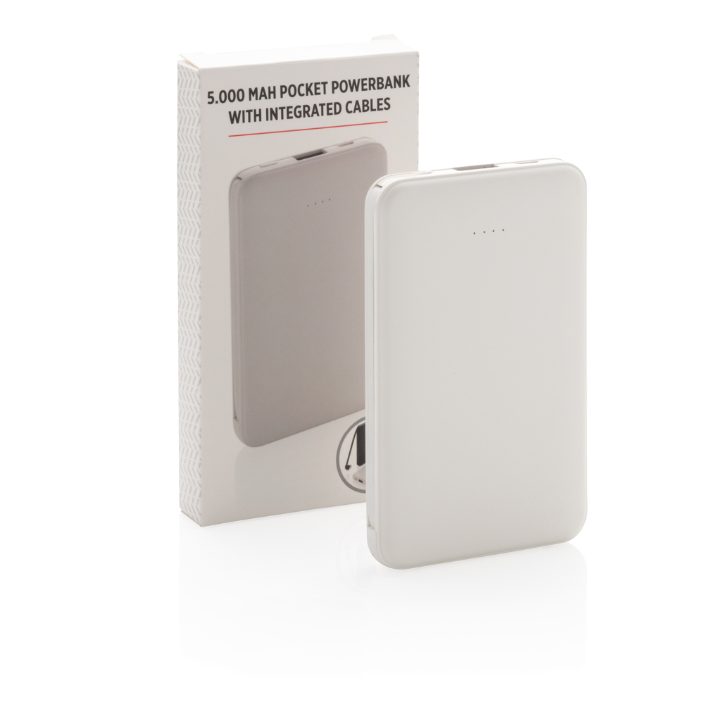 XD Collection 5.000 mAh Powerbank P322 mit 3 integrierten Kabeln – als Werbegeschenk bedruckbar XD Collection 5.000 mAh Powerbank P322 mit 3 integrierten Kabeln – als Werbegeschenk bedruckbar