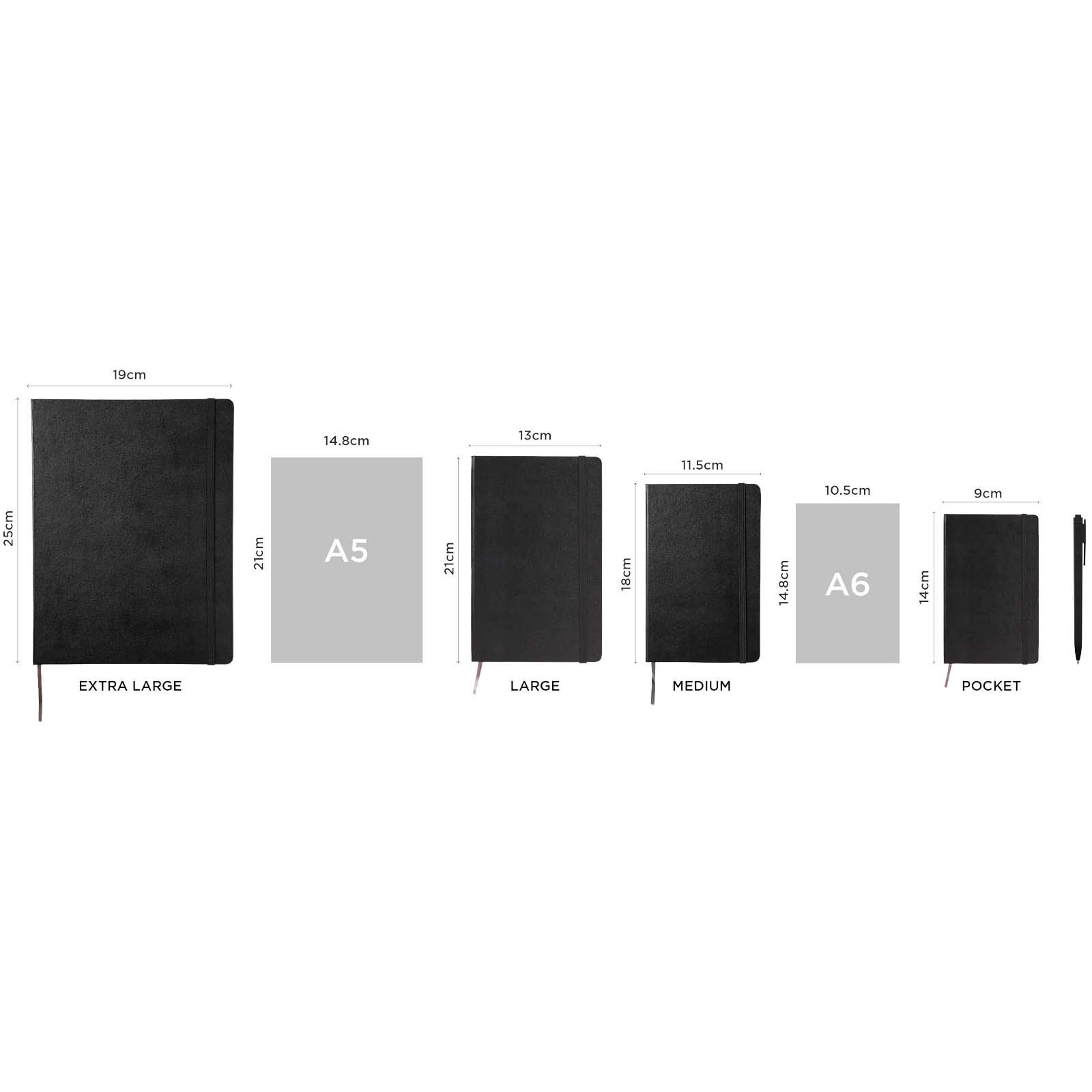 Moleskine Hardcover 12 Monate Wochenkalender L horizontal