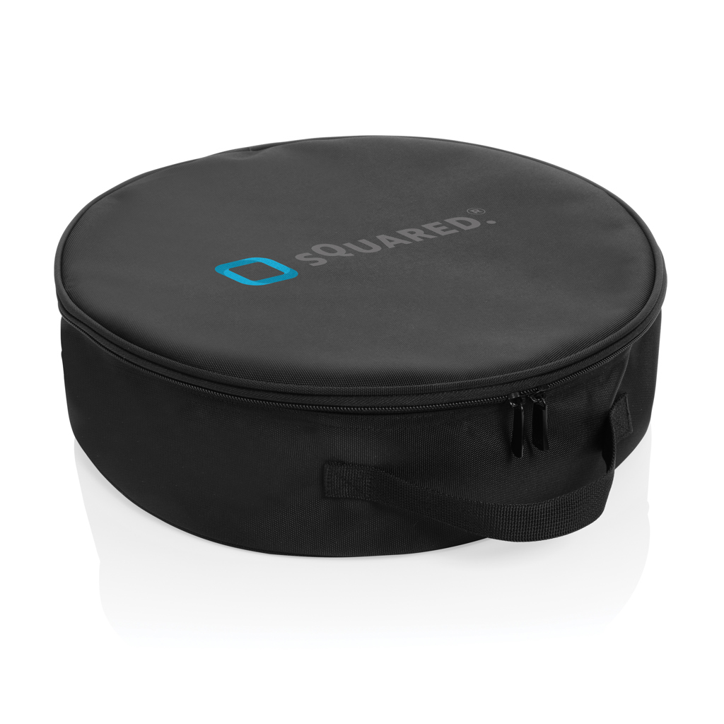 Volty Aware™ RPET EV-Kabeltasche, schwarz, bedruckbar Volty Aware™ RPET EV-Kabeltasche, schwarz, bedruckbar