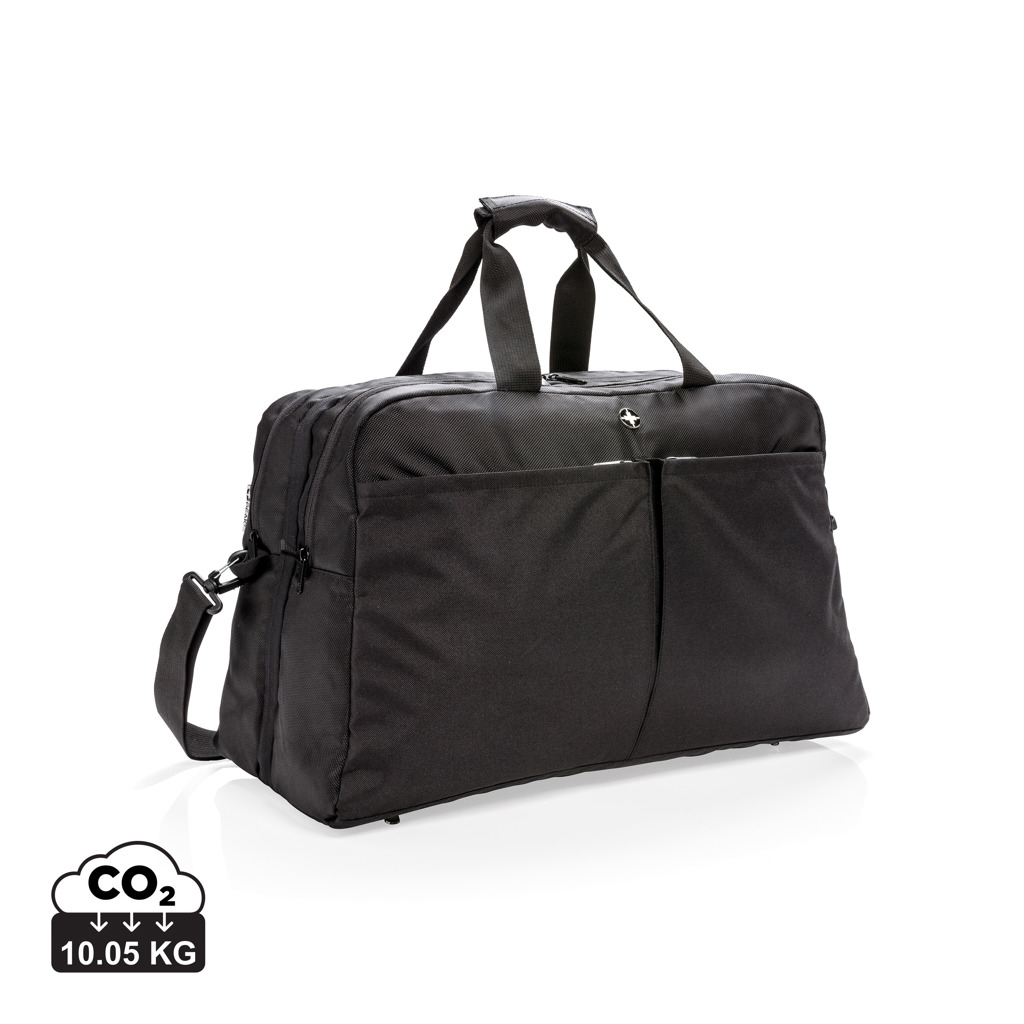 RFID Weekender mit Kofferöffnung PVC-frei 15.6'' schwarz RFID Weekender mit Kofferöffnung PVC-frei 15.6'' schwarz