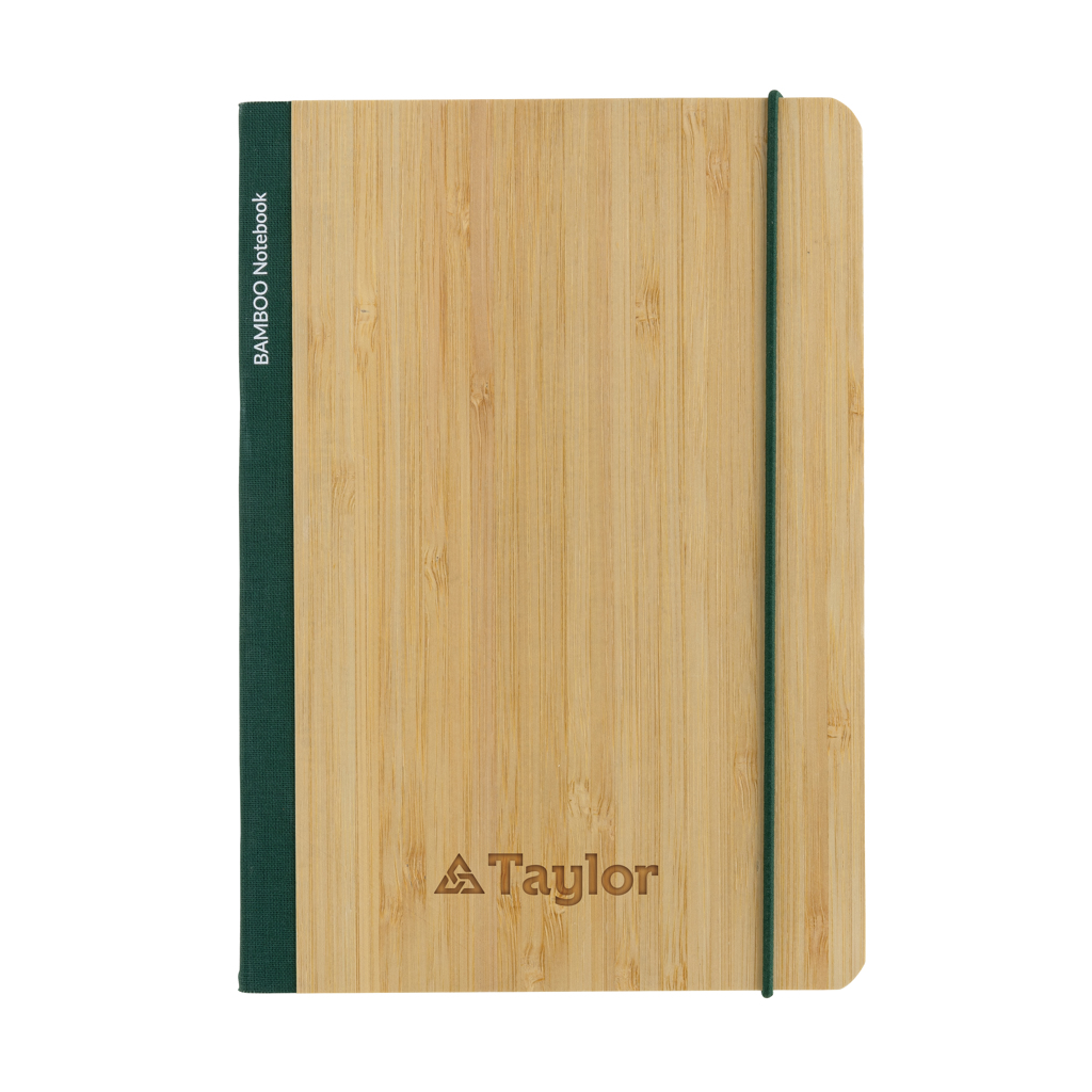Scribe A5 Notizbuch aus Bambus FSC mit Logo-Gravur