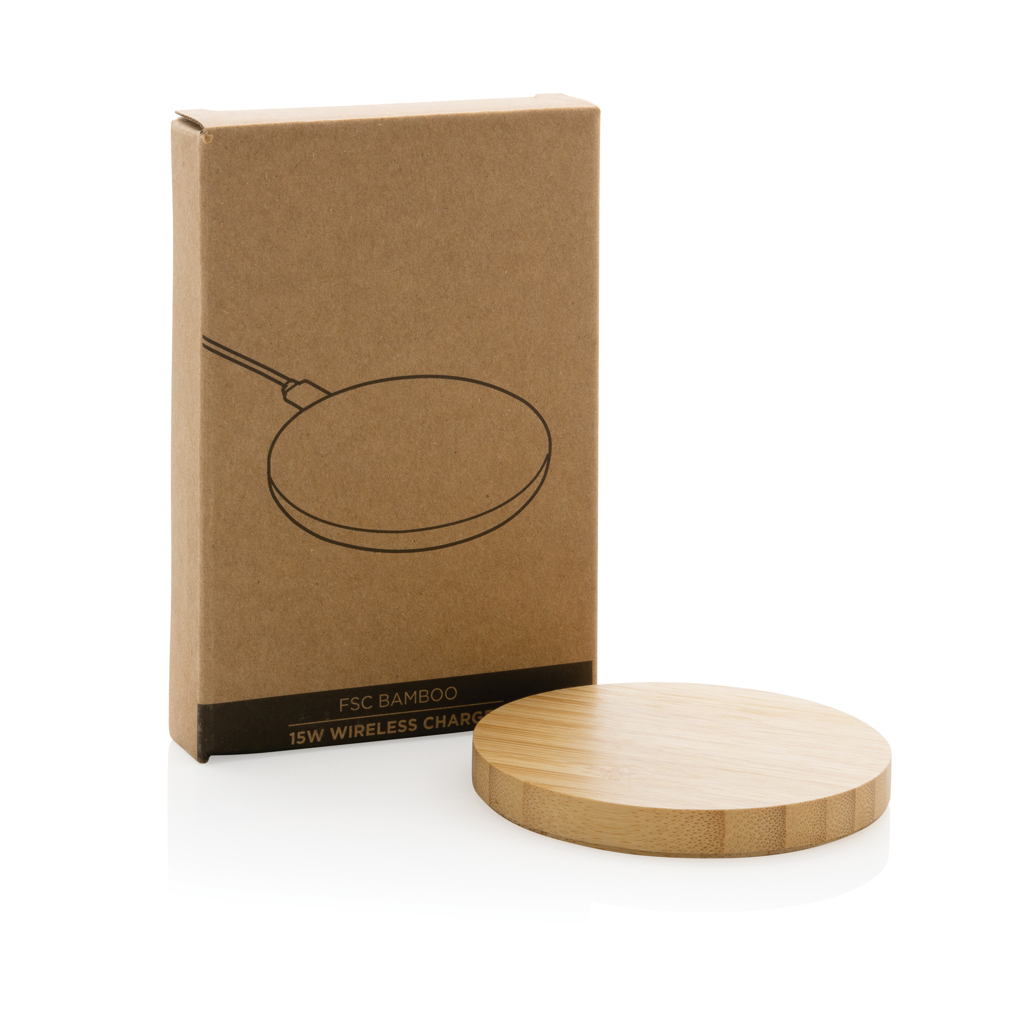 BambooPower 15W Charger – Elegantes Werbegeschenk aus FSC Bambus für Events BambooPower 15W Charger – Elegantes Werbegeschenk aus FSC Bambus für Events