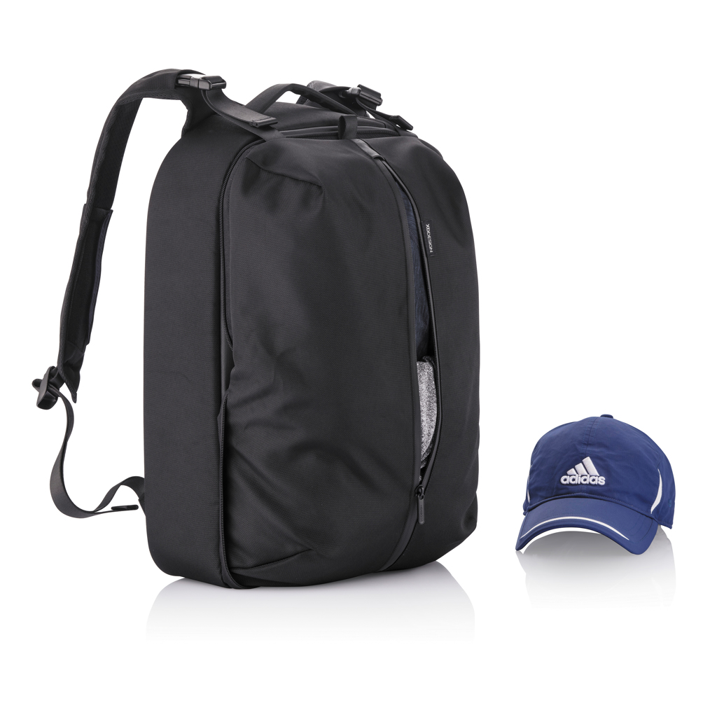 XD Design Flex Gym Bag — 2-in-1 Business-Rucksack und Sporttasche aus rPET, bedruckbar