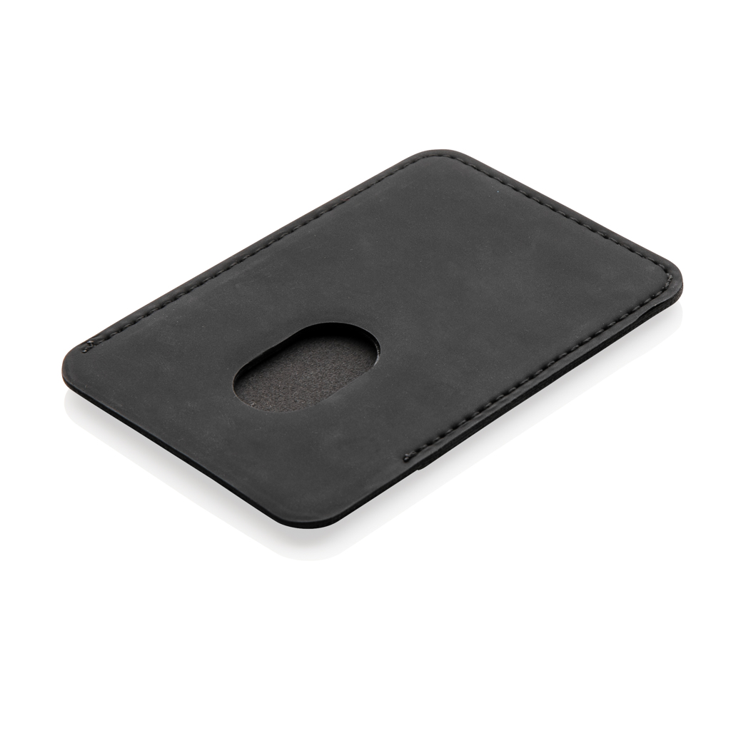 PVC-freier Magnet-Kartenhalter für iPhone 12+ - schwarz