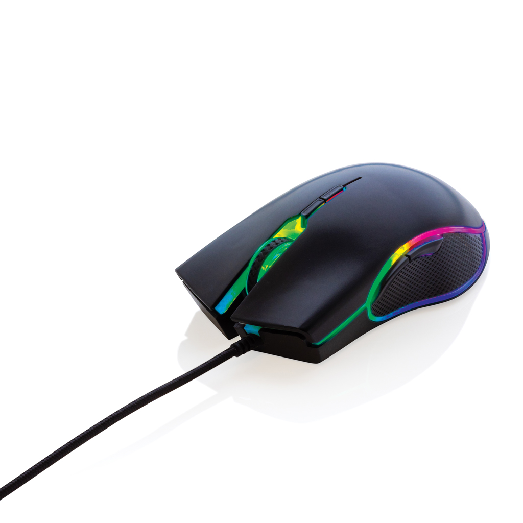 PVC-freie RGB-Gaming-Maus 7200 DPI – schwarz