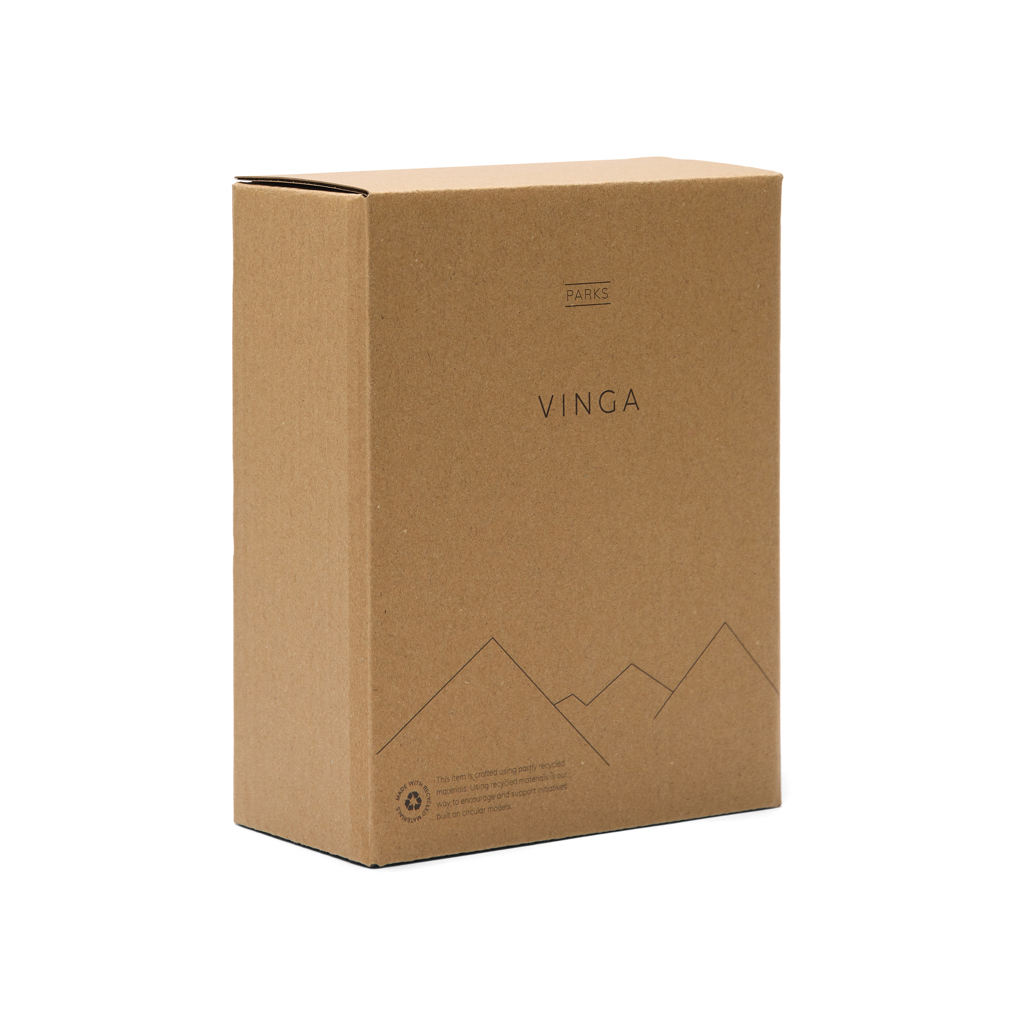 VINGA Parks Lunchbox aus RCS-Edelstahl 750 ml, schwarz, mit Logo veredelbar