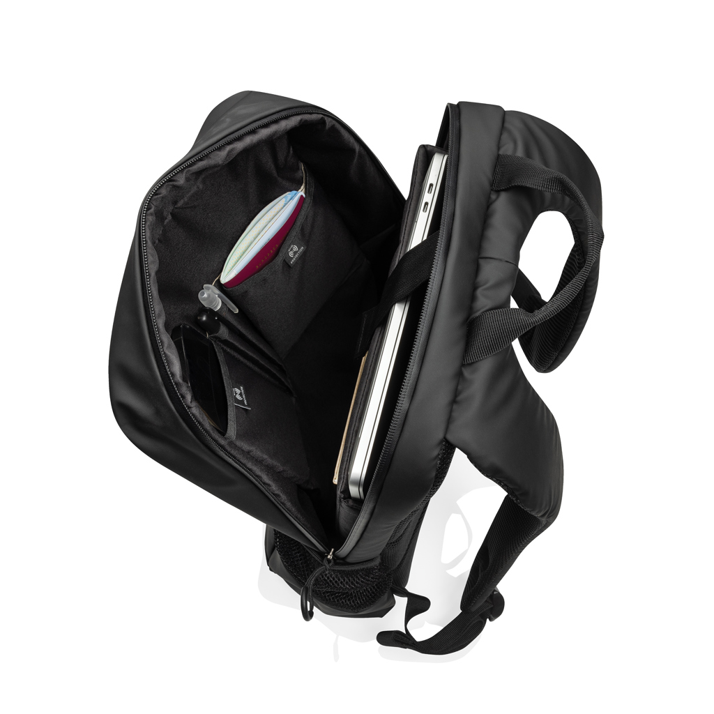 XD Xclusive Lima Aware RPET Laptop-Rucksack 15,6 Zoll, schwarz, mit Logo veredelbar XD Xclusive Lima Aware RPET Laptop-Rucksack 15,6 Zoll, schwarz, mit Logo veredelbar
