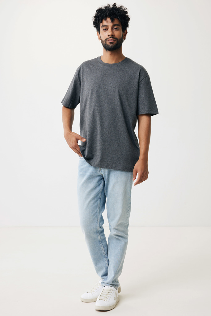 IQONIQ Teide Unisex Boxy-Fit T-Shirt aus Recycling- und Bio-Baumwolle, bedruckbar