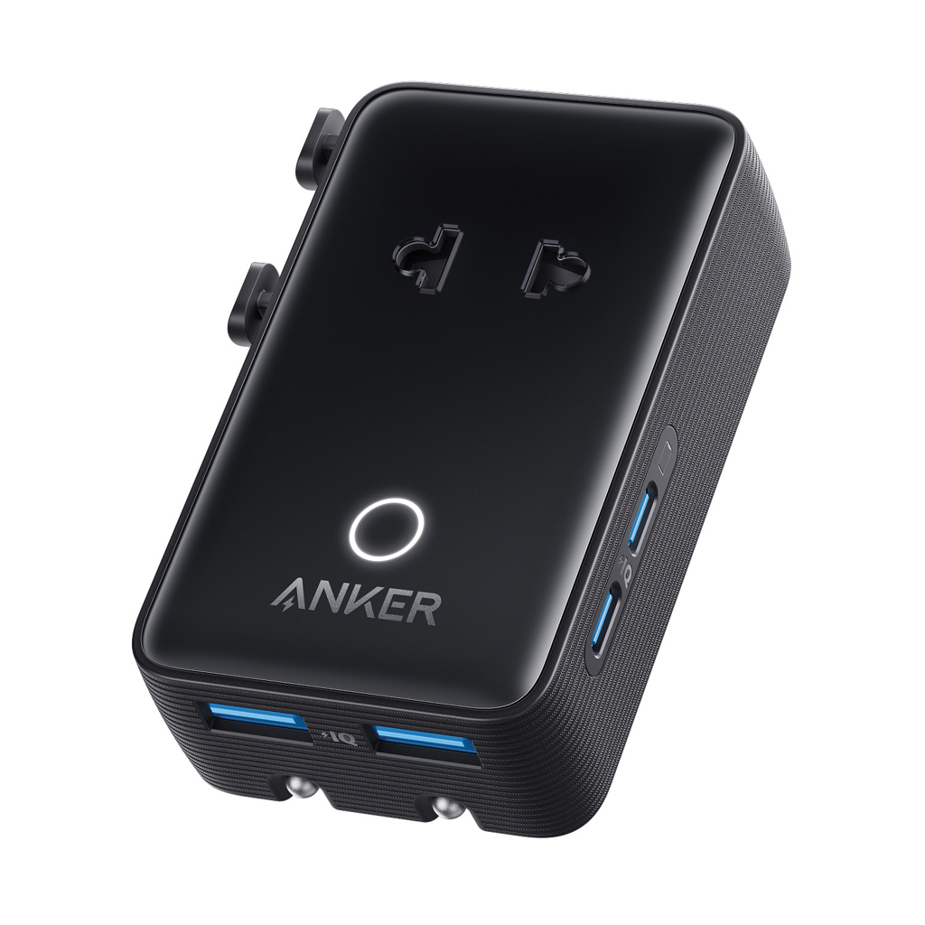 Anker Nano Reiseadapter 5-in-1 mit 20 W USB-C, mit Logo bedruckbar