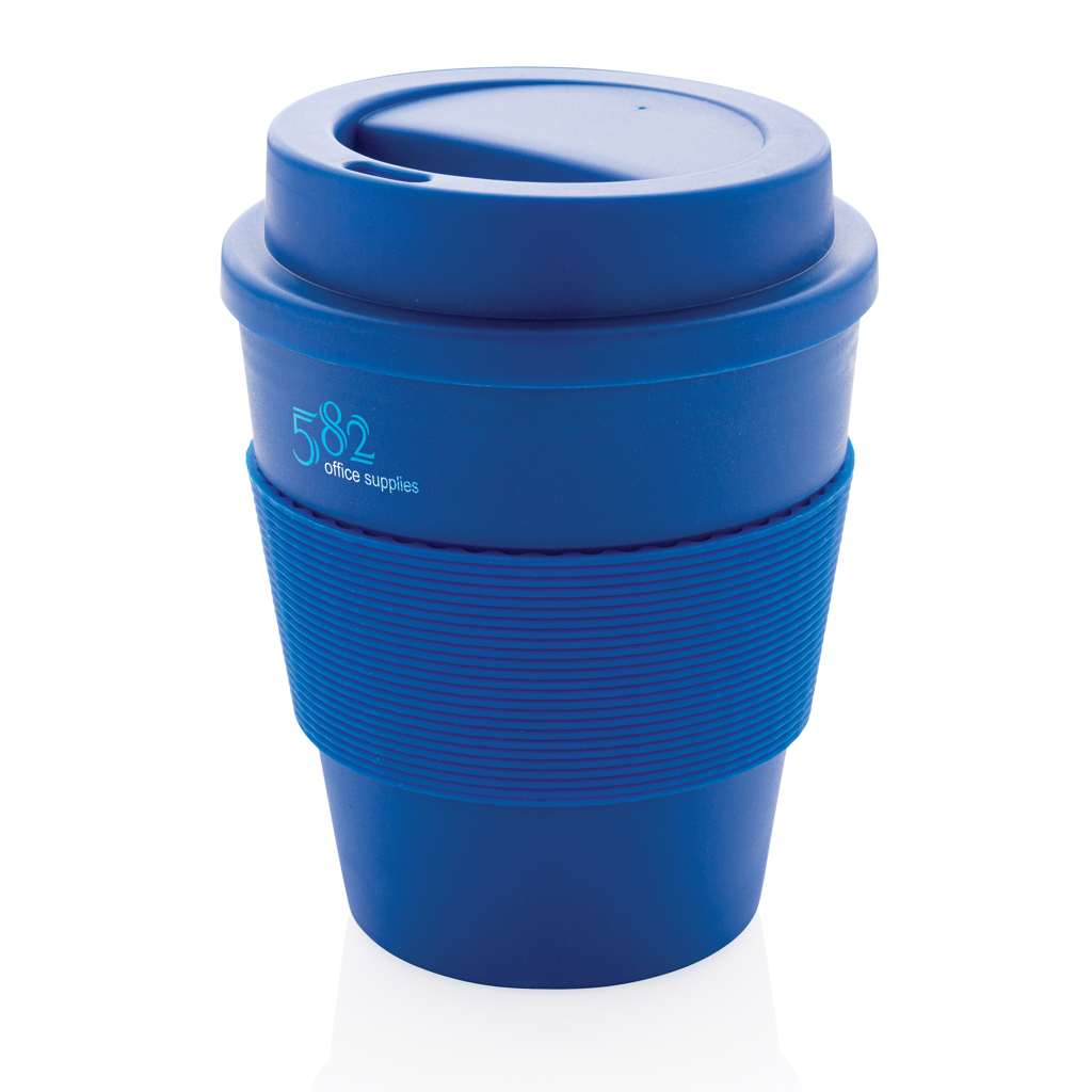 XD Collection wiederverwendbarer Coffee-to-go Becher 350 ml mit Silikon-Sleeve