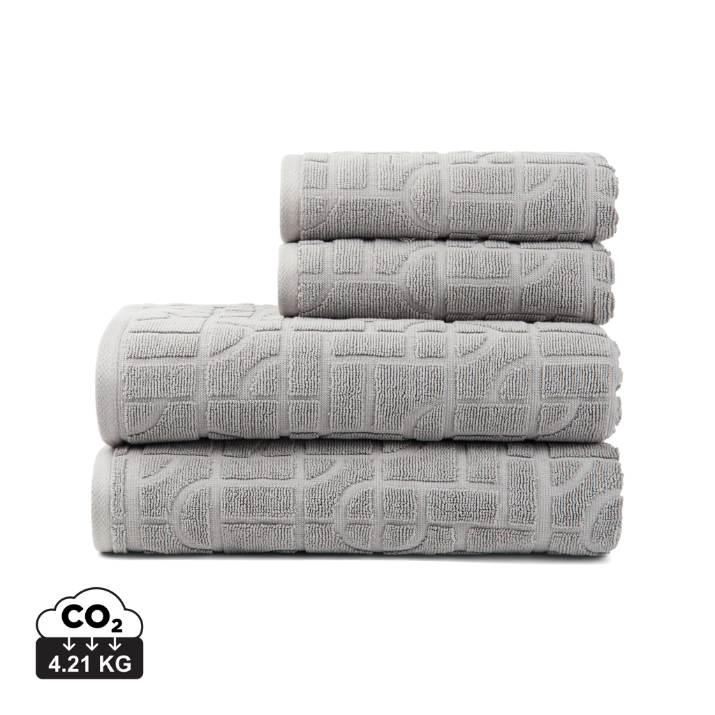 VINGA Verso Handtuch-Set 4-teilig aus OCS Bio-Baumwolle, bestickbar