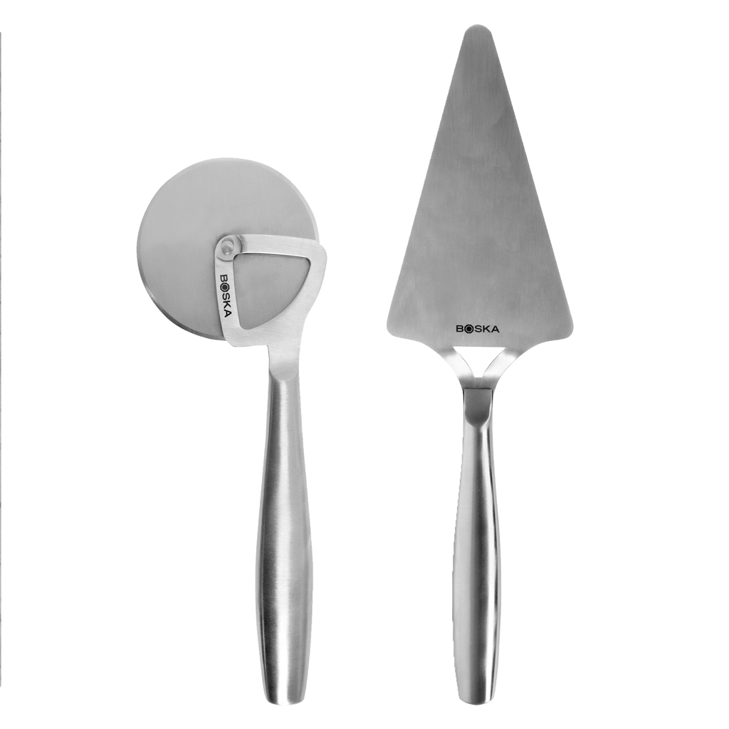 BOSKA Pizza-Set Copenhagen, Edelstahl mit Lasergravur