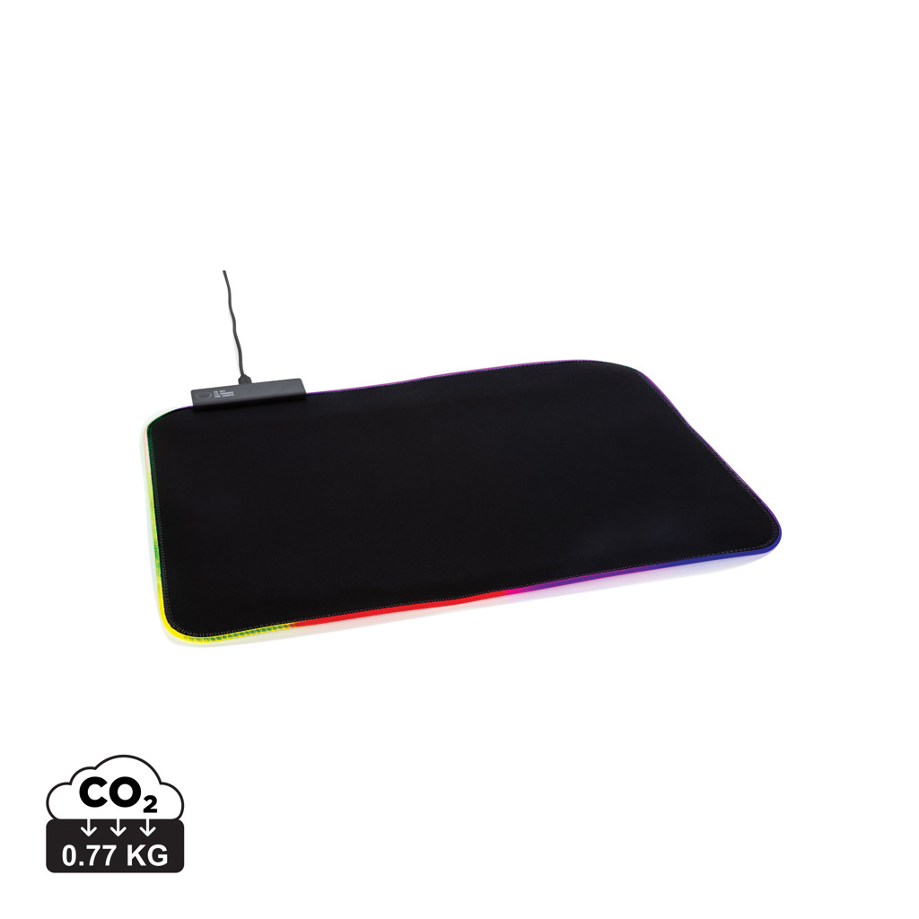 RGB Pro Gaming Mauspad, PVC-frei & rutschfest – schwarz