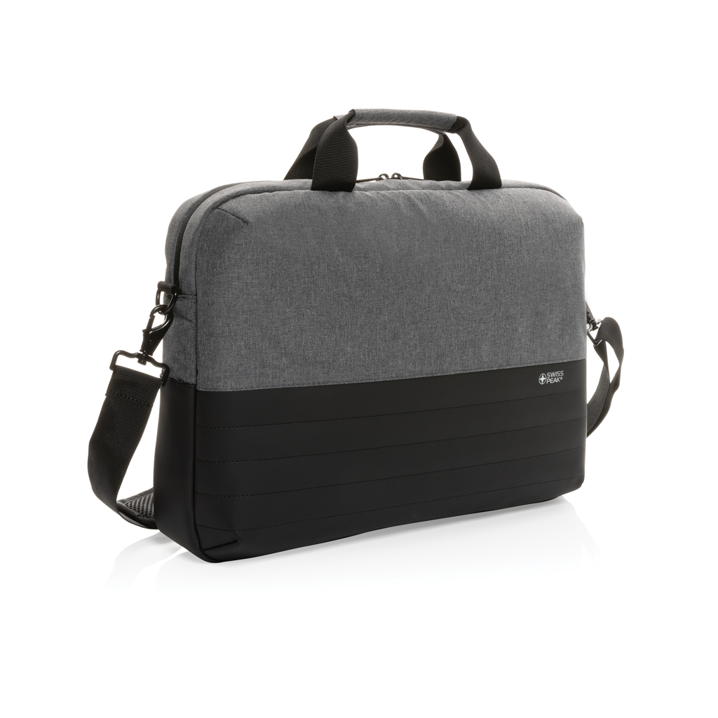 Swiss Peak AWARE RFID 15,6 Zoll Laptoptasche mit Logo bedrucken Swiss Peak AWARE RFID 15,6 Zoll Laptoptasche mit Logo bedrucken