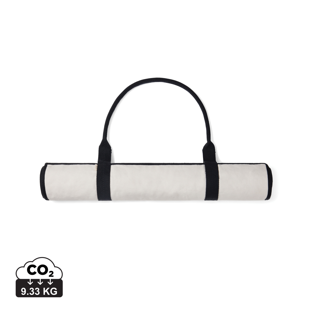 VINGA Volonne AWARE™ Strandmatte aus recyceltem Canvas mit Tragegriff und Tasche – bedruckbar VINGA Volonne AWARE™ Strandmatte aus recyceltem Canvas mit Tragegriff und Tasche – bedruckbar