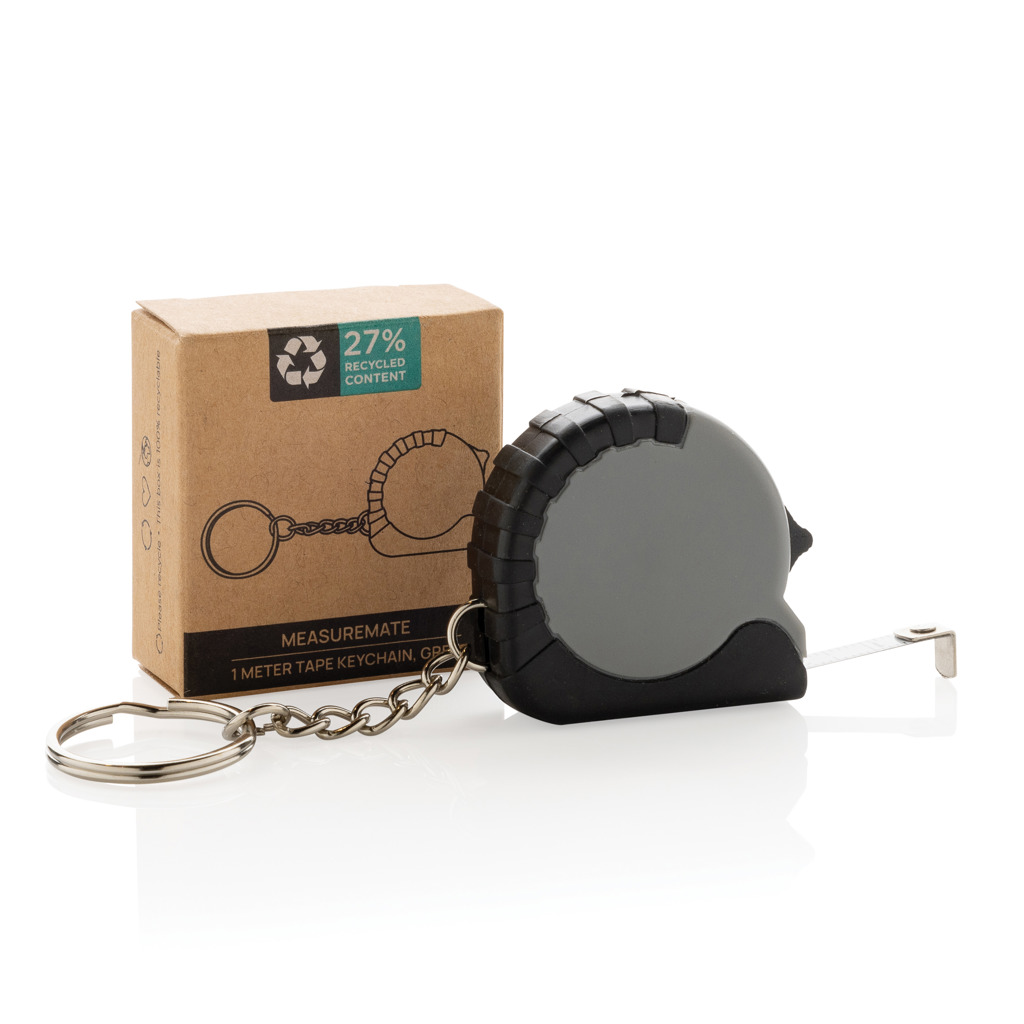 MeasureMate Schlüsselband mit 1 m Maßband, recyceltes ABS, RCS-zertifiziert MeasureMate Schlüsselband mit 1 m Maßband, recyceltes ABS, RCS-zertifiziert