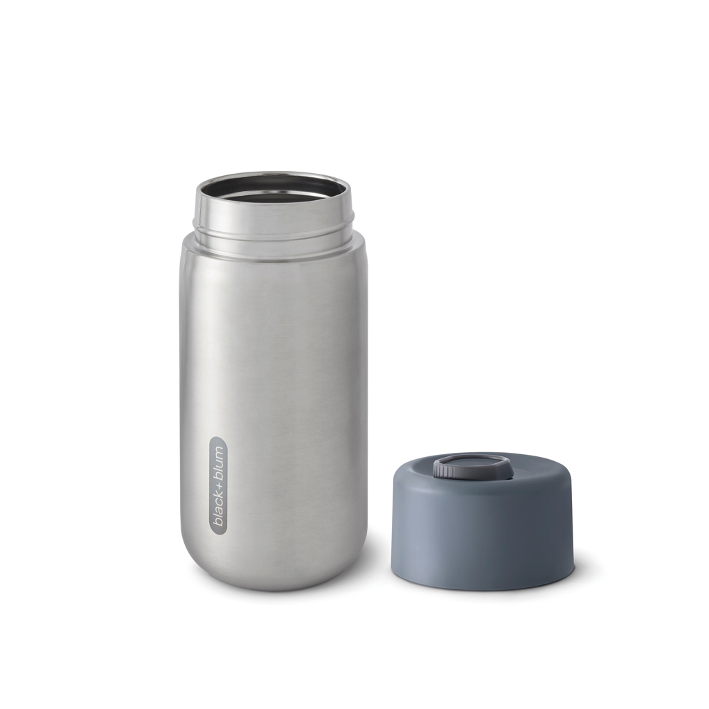 Black+Blum Thermobecher 340 ml Edelstahl auslaufsicher mit Logo bedruckbar Black+Blum Thermobecher 340 ml Edelstahl auslaufsicher mit Logo bedruckbar