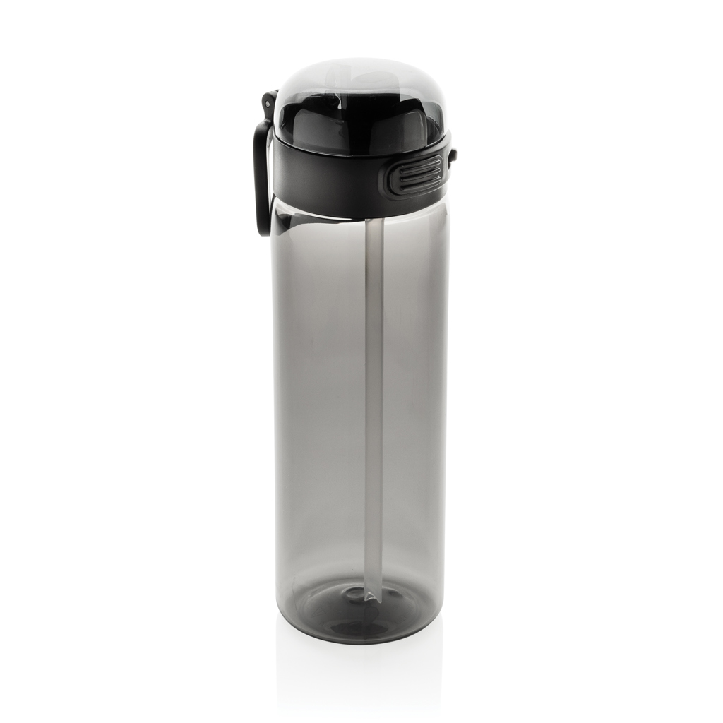 XD Collection Sip'nLock RCS rPET Sport-Trinkflasche 800 ml — auslaufsicher, mit Strohhalm, bedruckbar