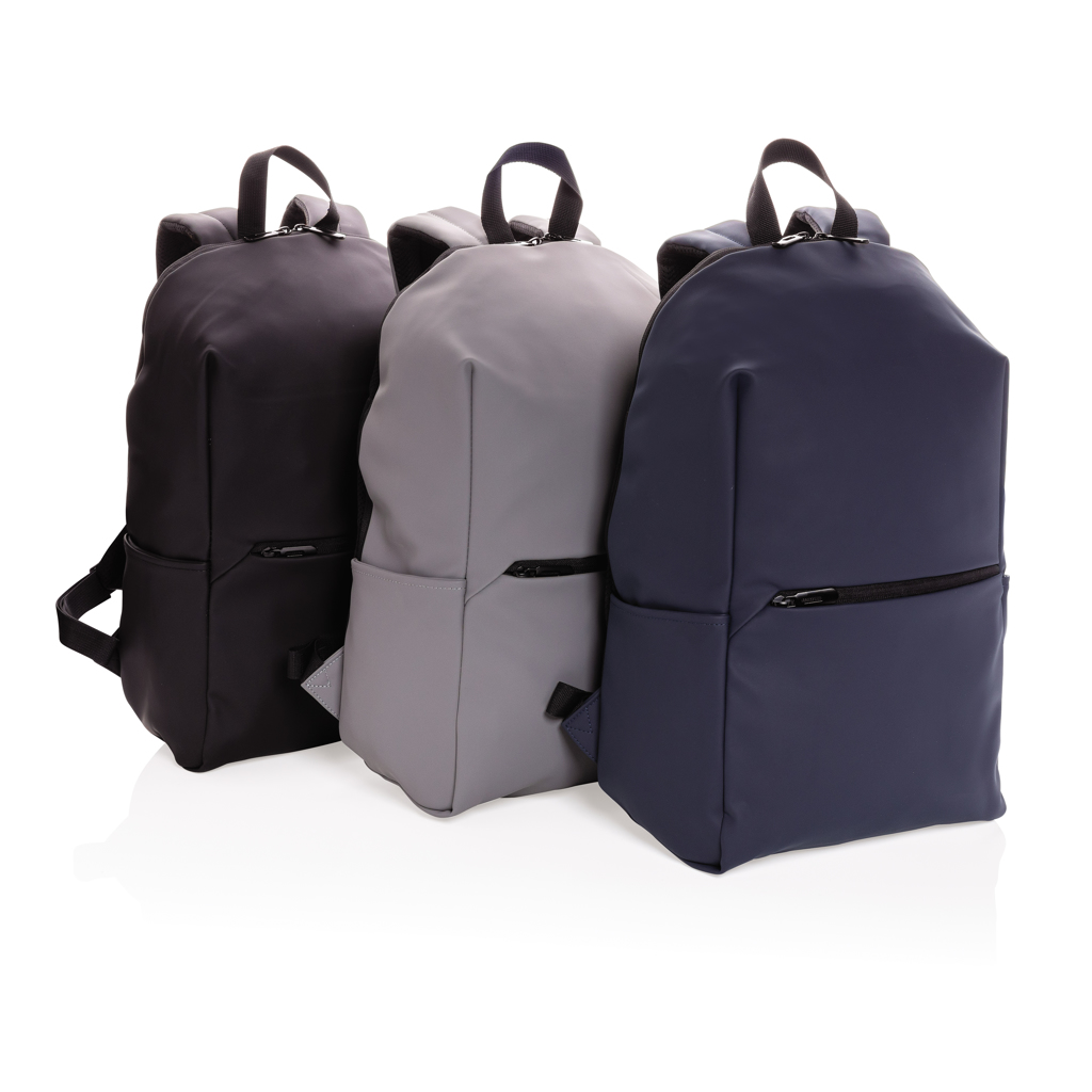 XD Collection Schicker PU Laptop-Rucksack 15,6 Zoll – bedruckbar