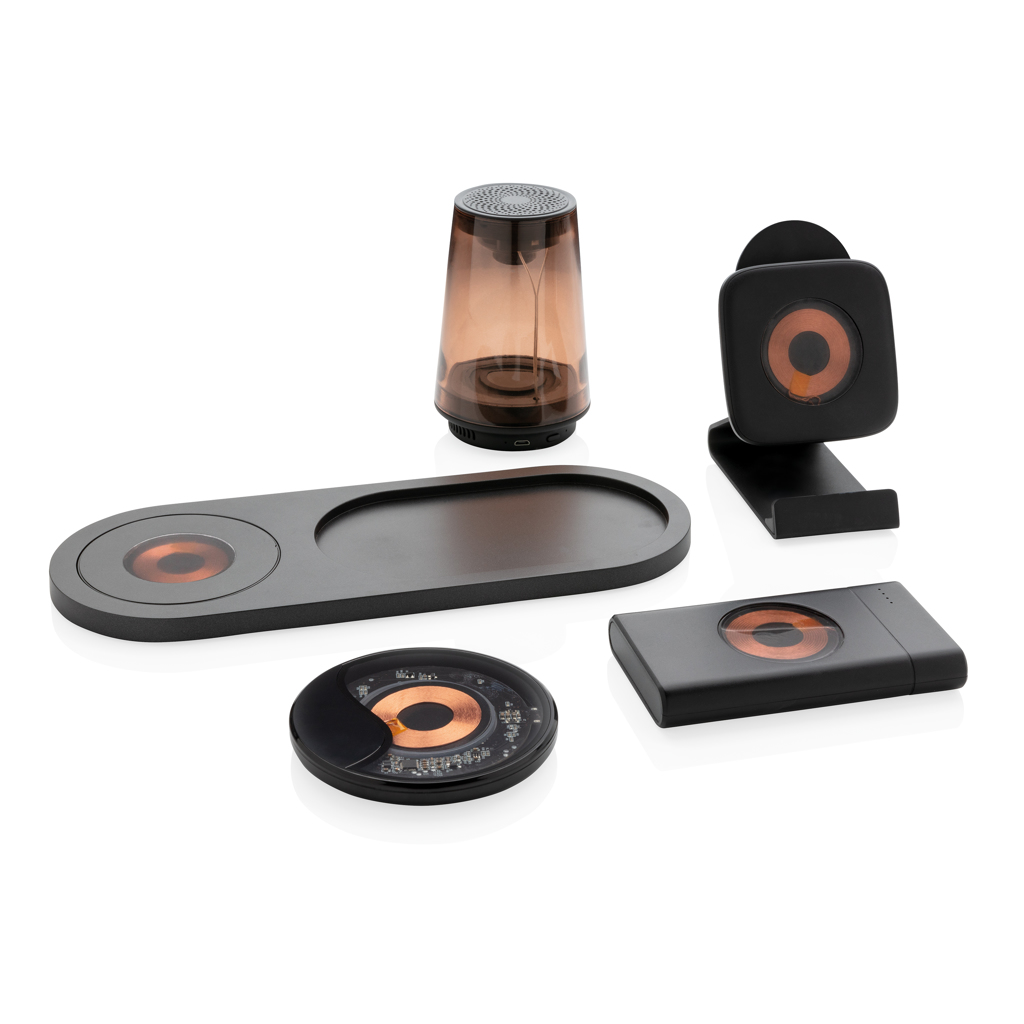 XD Xclusive Encore 10W Wireless Charger mit Schreibtisch-Ablage – Tampondruck-veredelbar XD Xclusive Encore 10W Wireless Charger mit Schreibtisch-Ablage – Tampondruck-veredelbar