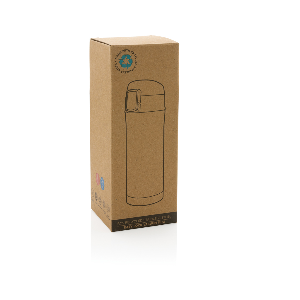 XD Collection Easy-Lock Vakuum-Becher 300 ml aus 71 % RCS-recyceltem Edelstahl XD Collection Easy-Lock Vakuum-Becher 300 ml aus 71 % RCS-recyceltem Edelstahl