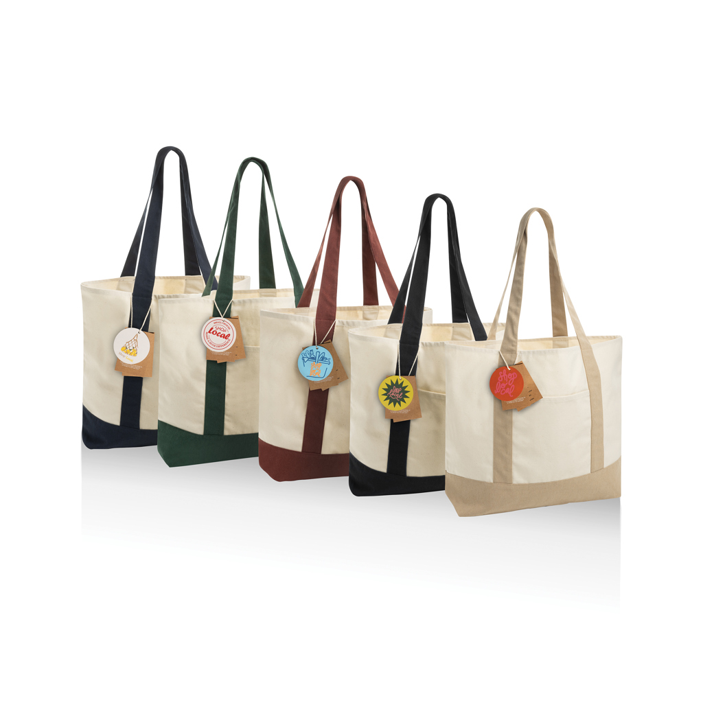 XD Xclusive SHOP LOCAL AWARE™ Tragetasche aus recycelter Baumwolle, 350 g/m², bedruck- und bestickbar