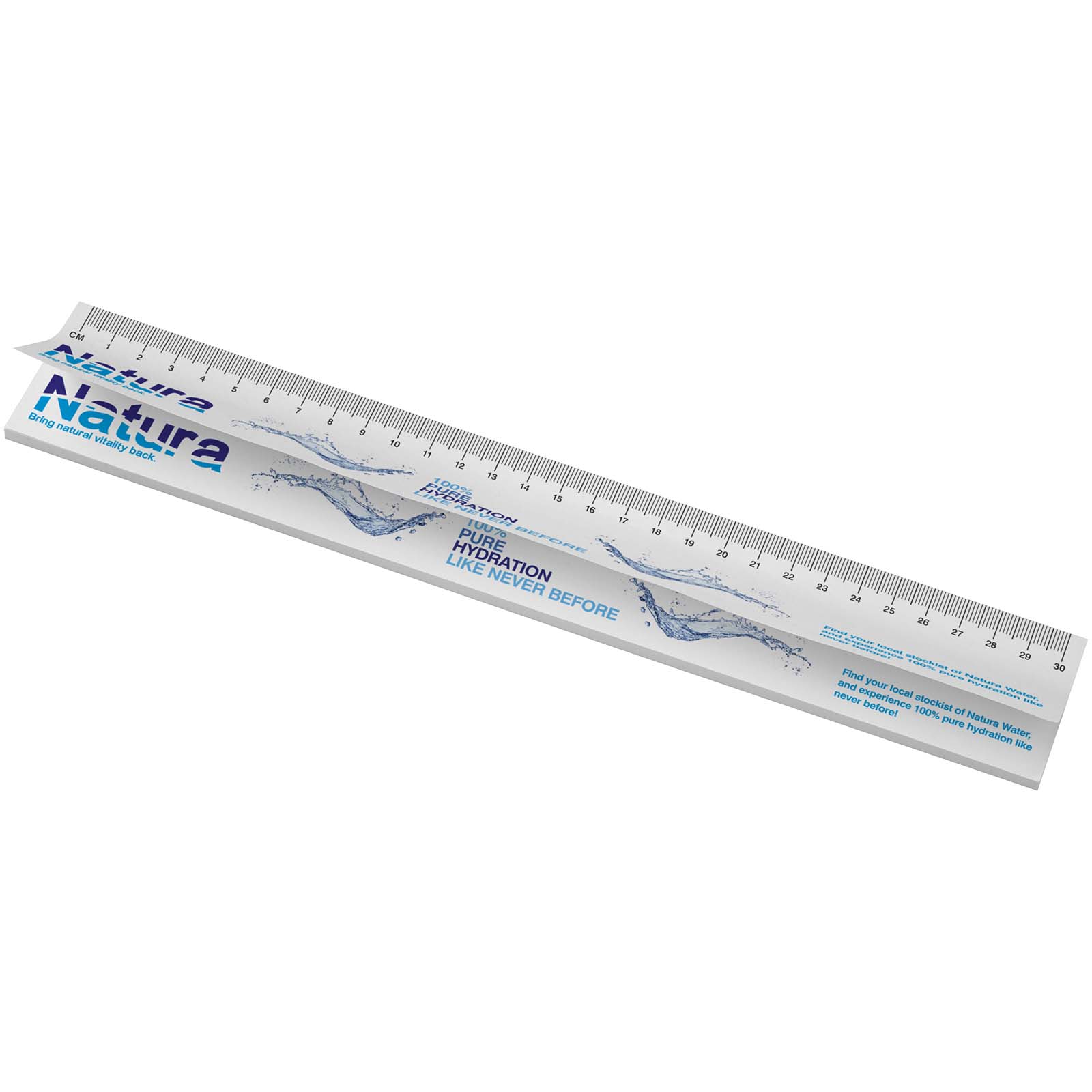 Sticky-Mate® Haftnotizen mit gedrucktem 30 cm Lineal aus recyceltem Material Sticky-Mate® Haftnotizen mit gedrucktem 30 cm Lineal aus recyceltem Material